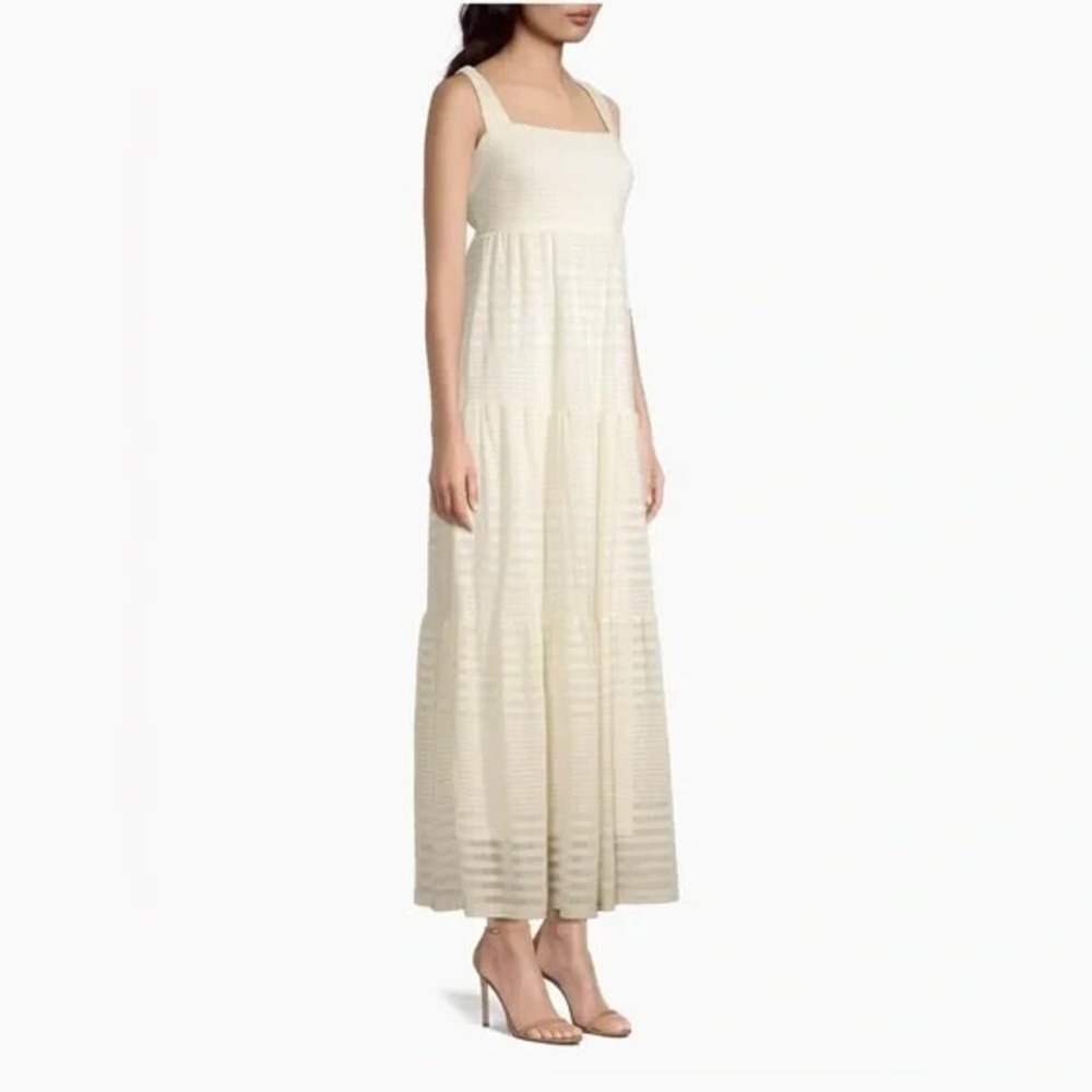 Significant Other Revolve Tiered Dress Women 4 Ivory Resort Coastal‎ Ethereal - Picture 4 of 9